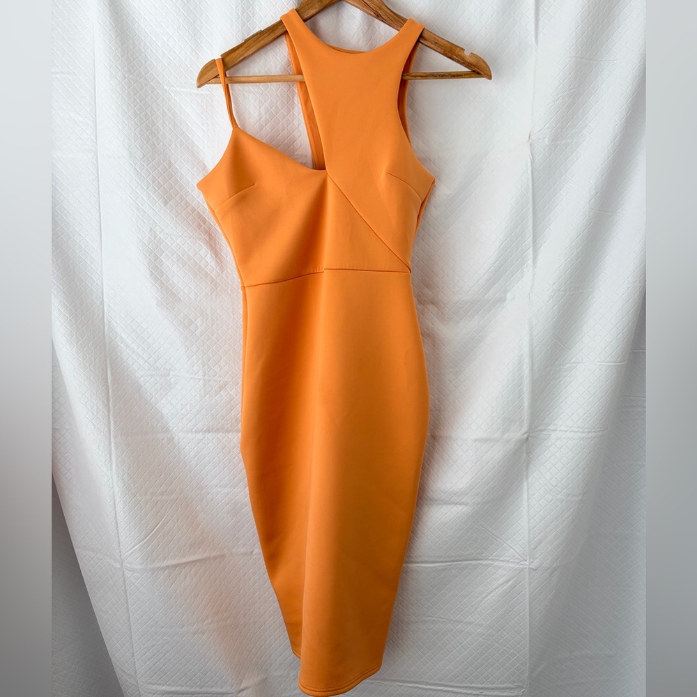 ASOS One Shoulder Orange Dress